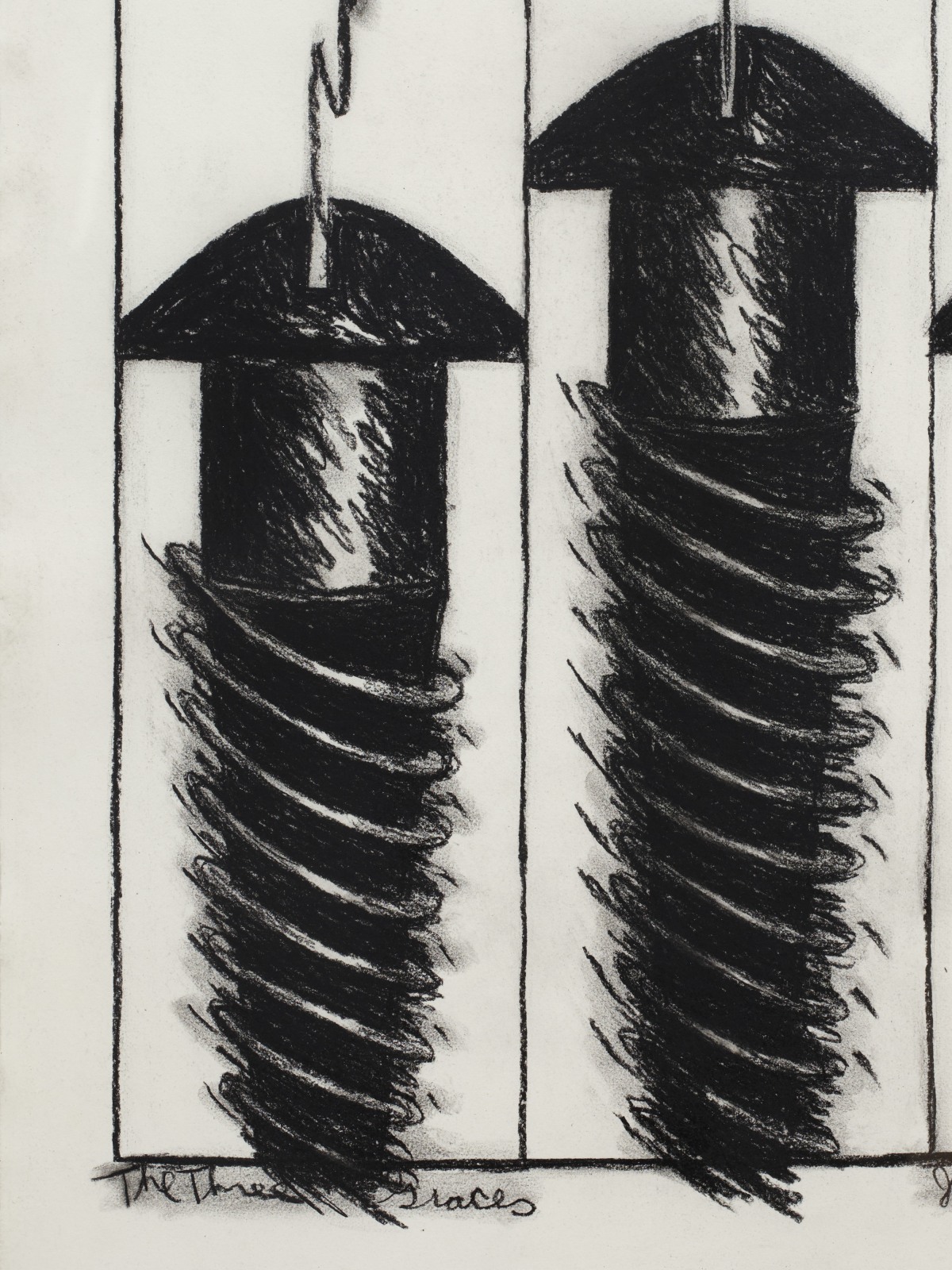 Judith Bernstein, SCREW DRAWING #6, 1970