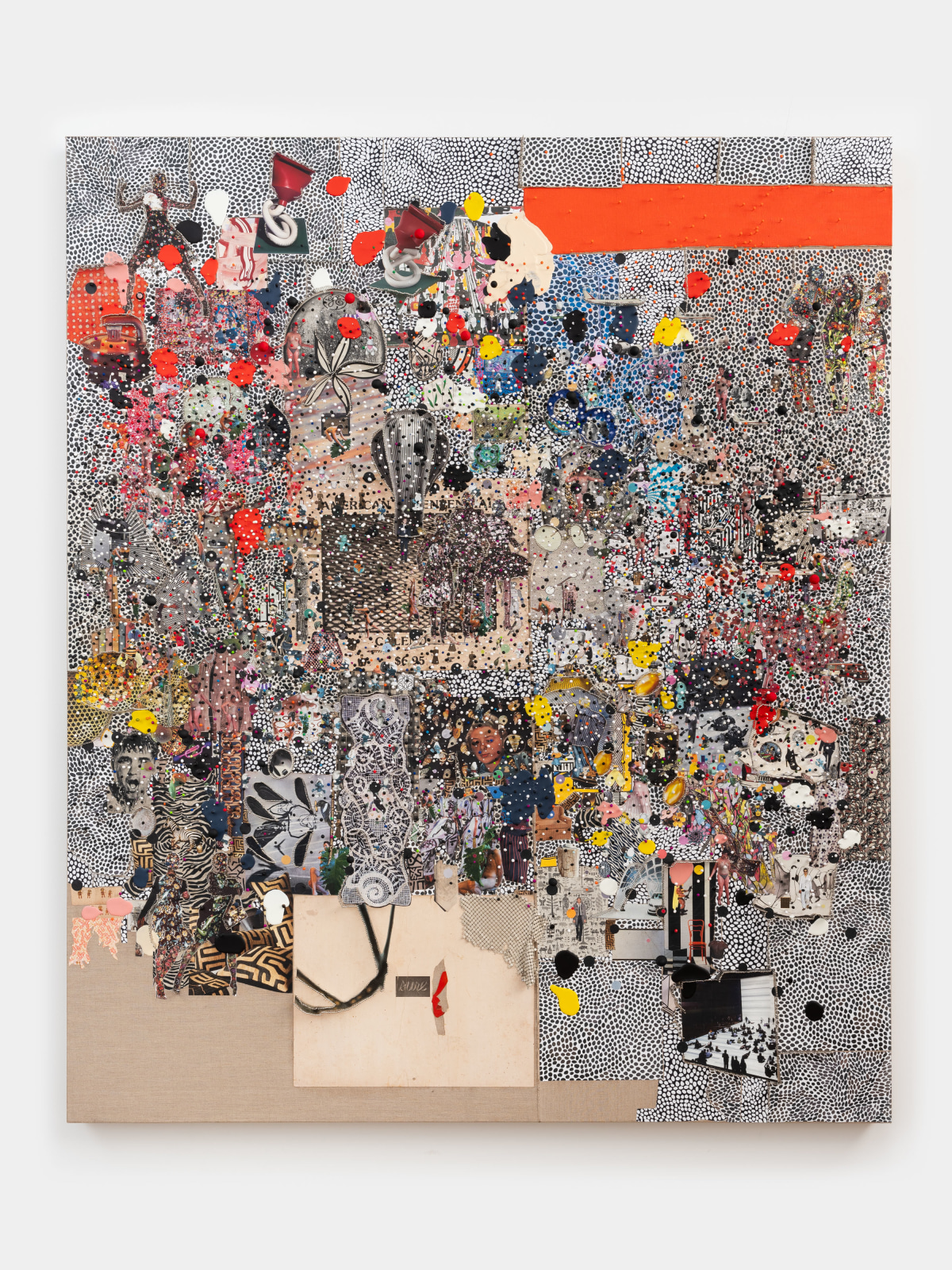 Elliott Hundley, Black Dot Variation 2 (2.7.24.1), 2024