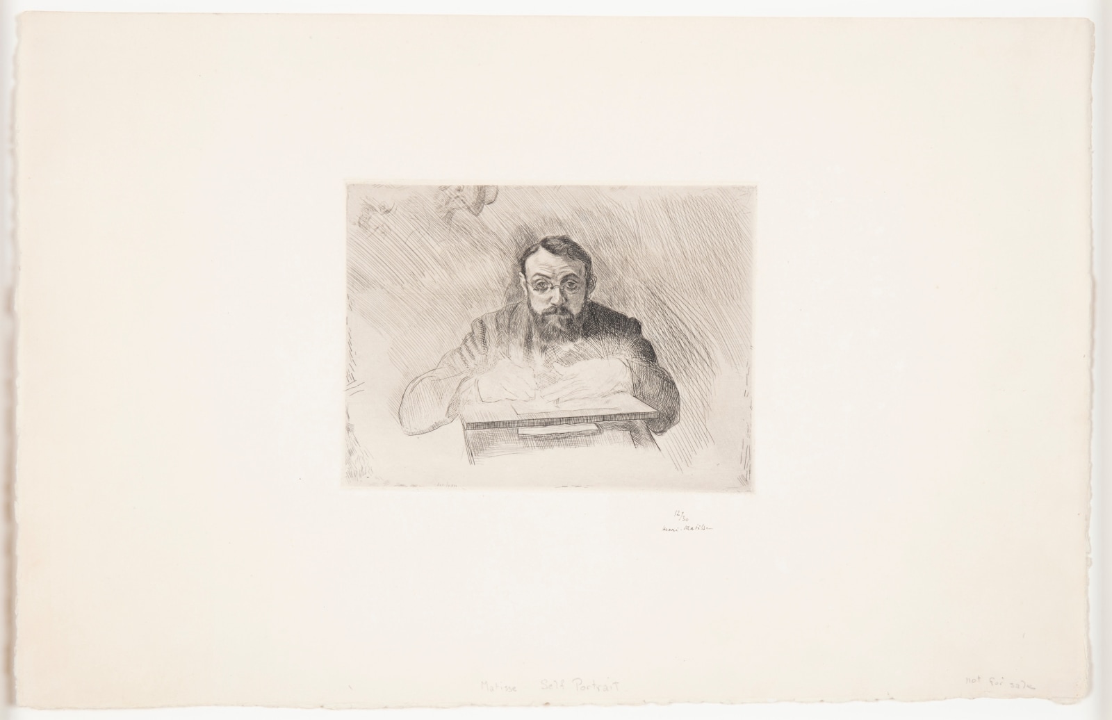 Henri Matisse, Henri Matisse gravant (Henri Matisse Etching), 1900-03
