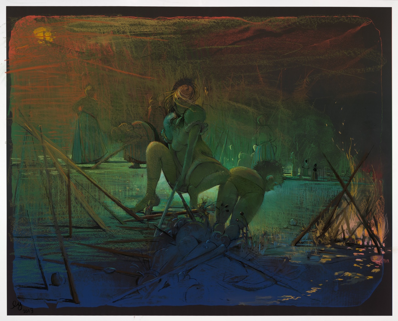 Lisa Yuskavage, A No Man’s Land 2, 2013