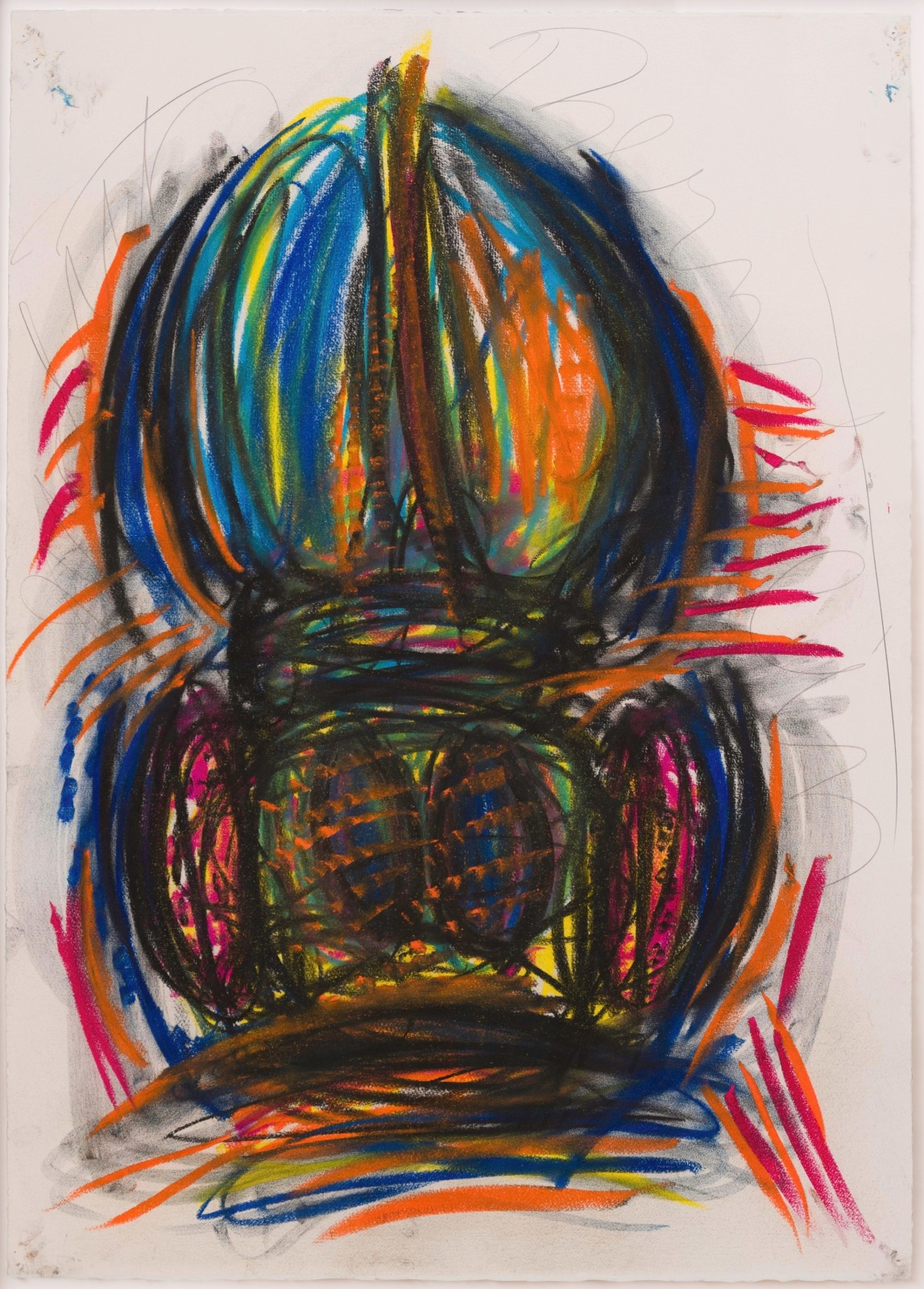 Judith Bernstein, Dick in a Head, 2015