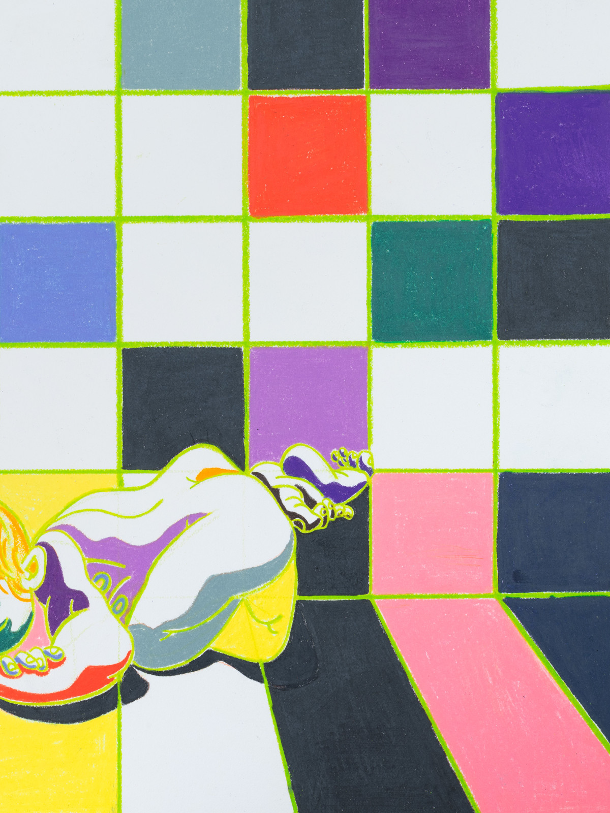 Mark Yang, Asleep (After Ellsworth Kelly), 2023