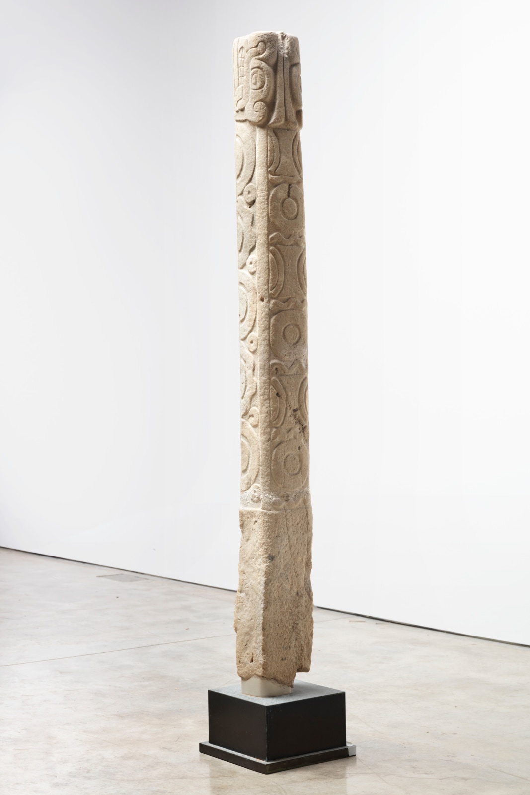 Huasteca, Veracruz, Mexico, Carved Serpent Column, Late Classic Period: 600 - 900 A.D.