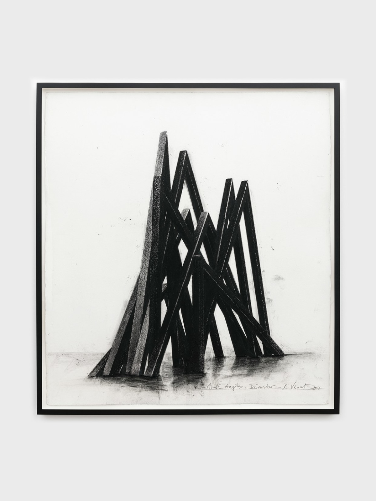 Bernar Venet, Acute Angles - Disorder, 2017