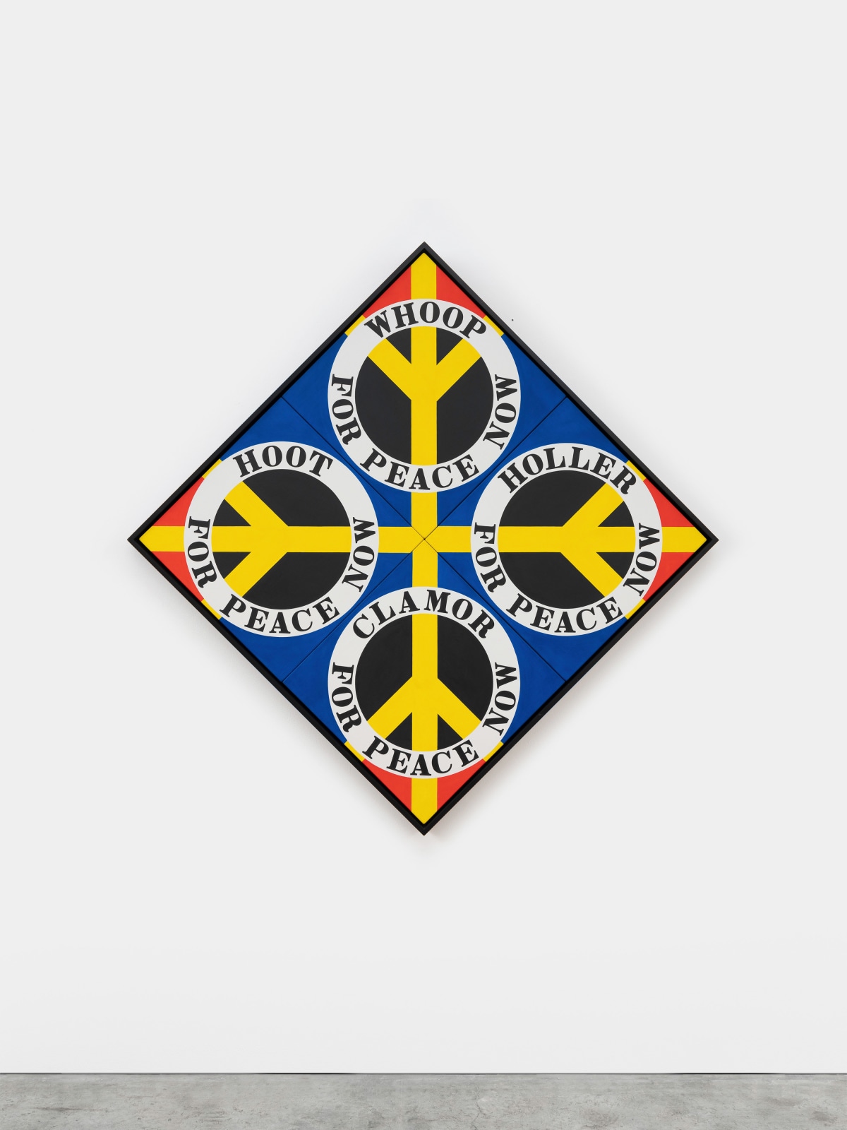 Robert Indiana, Four Diamond Peace (Blue), 2003