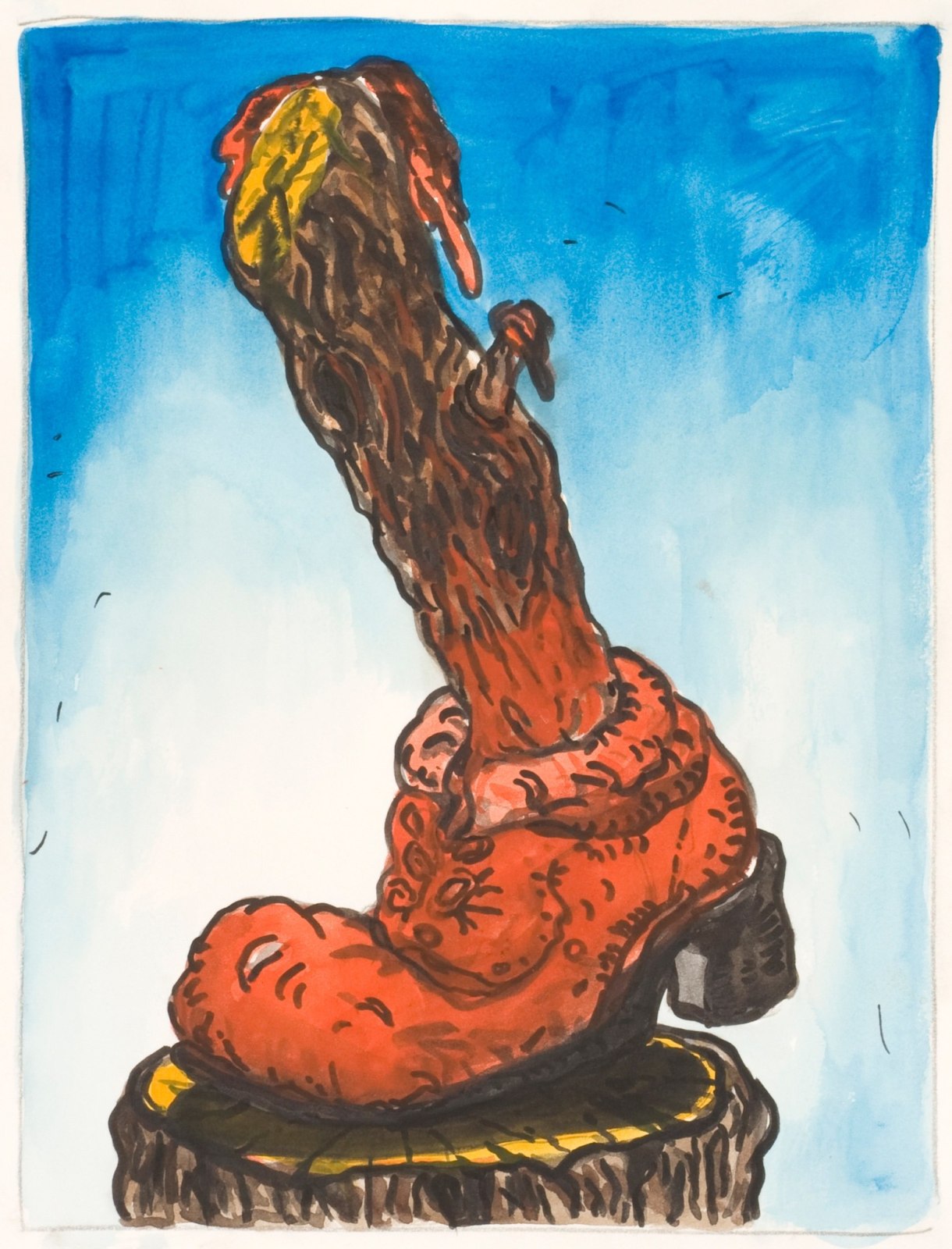 Armen Eloyan, A while ago the elephant ordered the ants to make him a burger (4), 2009