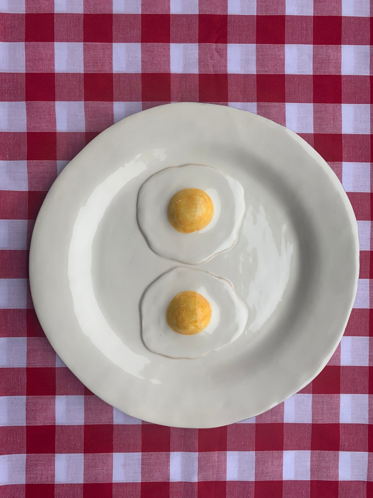 Alma Berrow, Fried Egg Plate, 2021