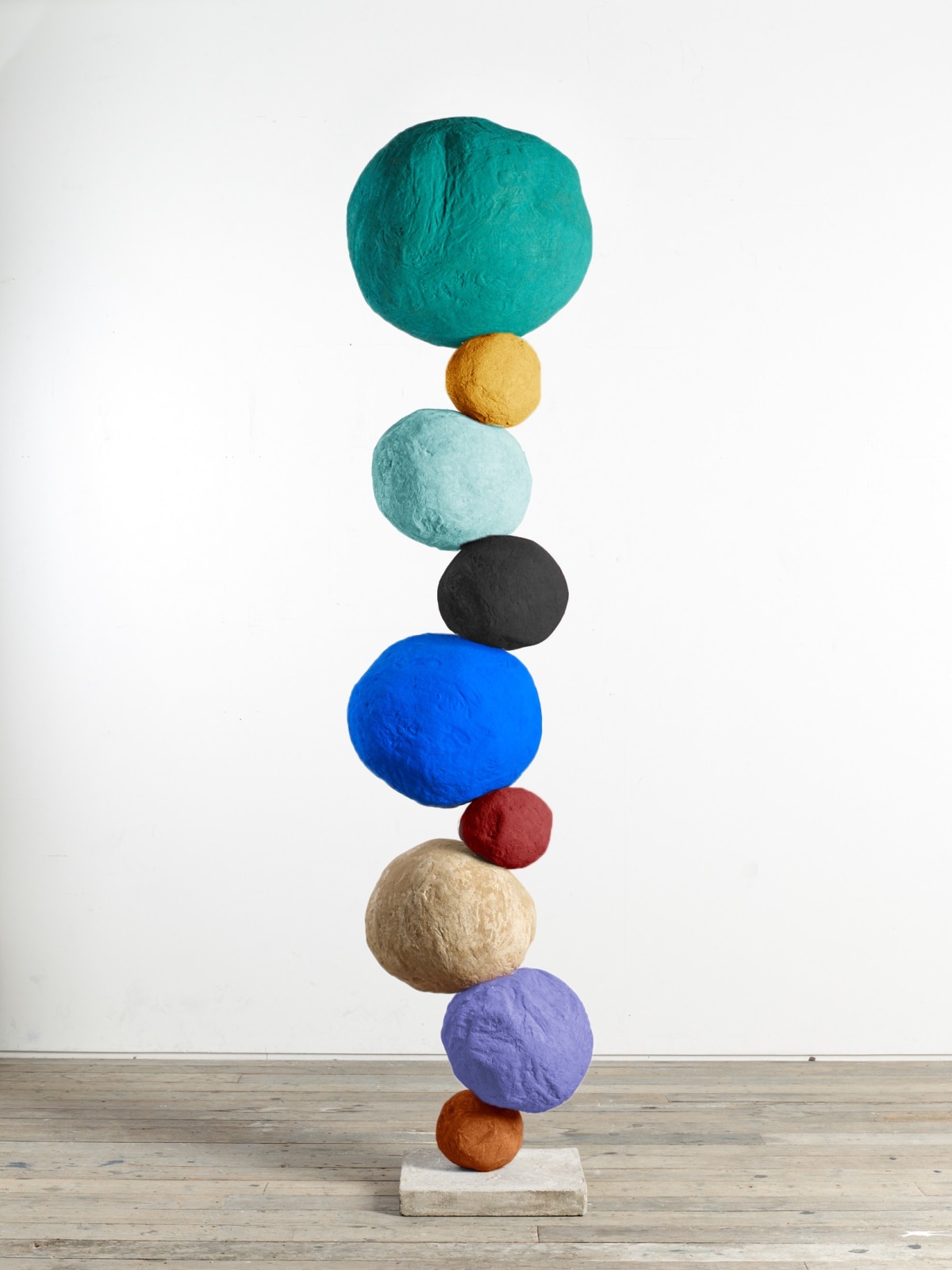 Annie Morris, Stack 9, Viridian Green, 2019