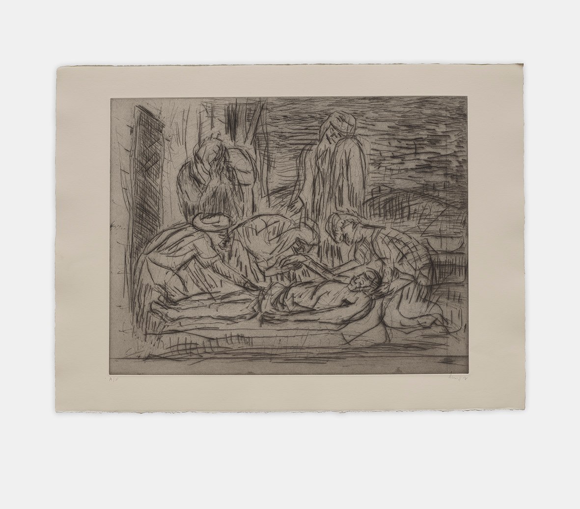 Leon Kossoff, The Lamentation over Dead Christ, 1998