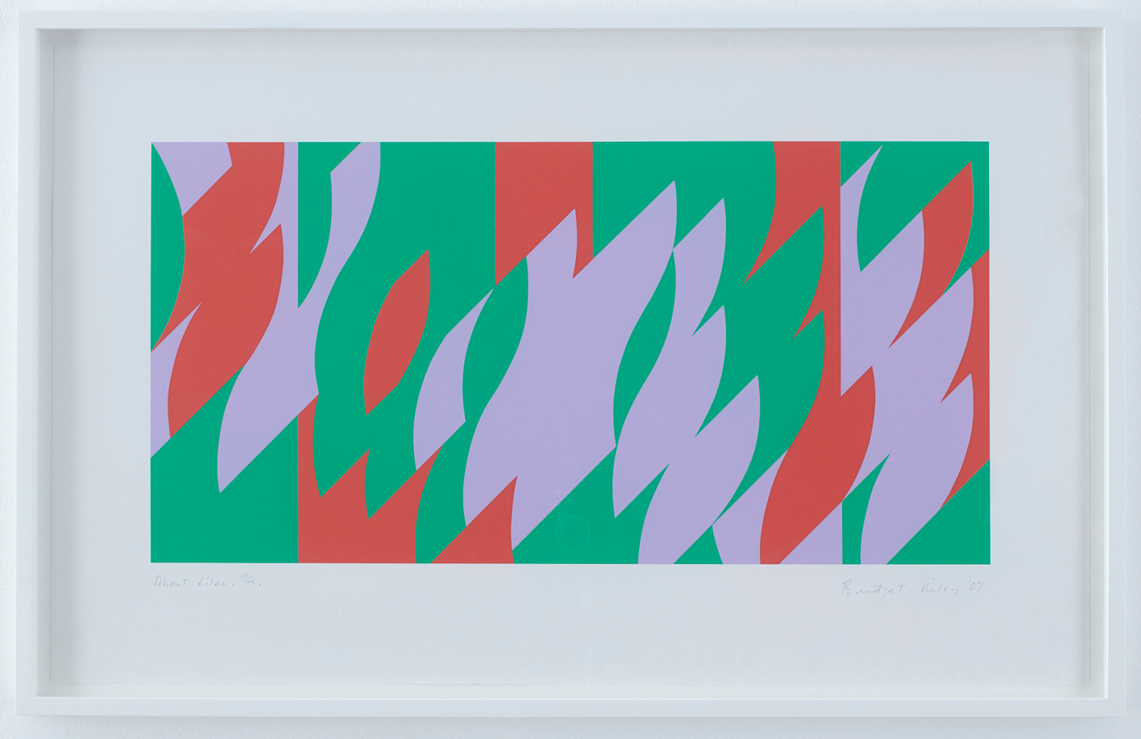 Bridget Riley, About Lilac, 2007