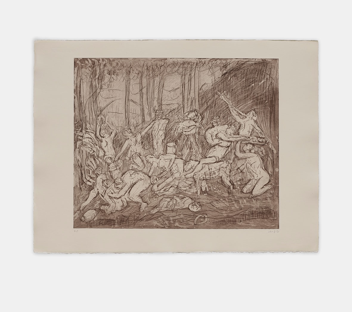Leon Kossoff, The Triumph of Pan No. 4, 1998