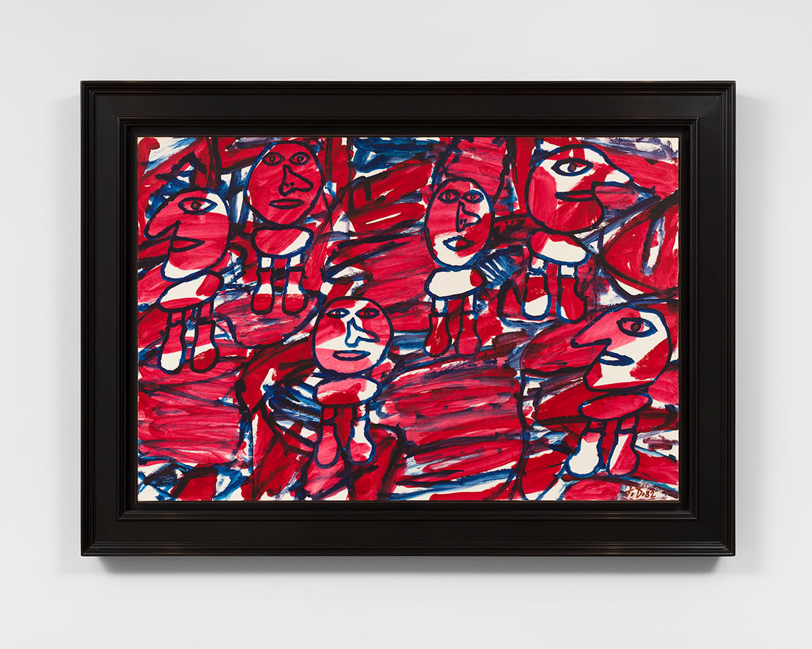 Jean Dubuffet, Site Aléatoire avec 6 personnages, 1982