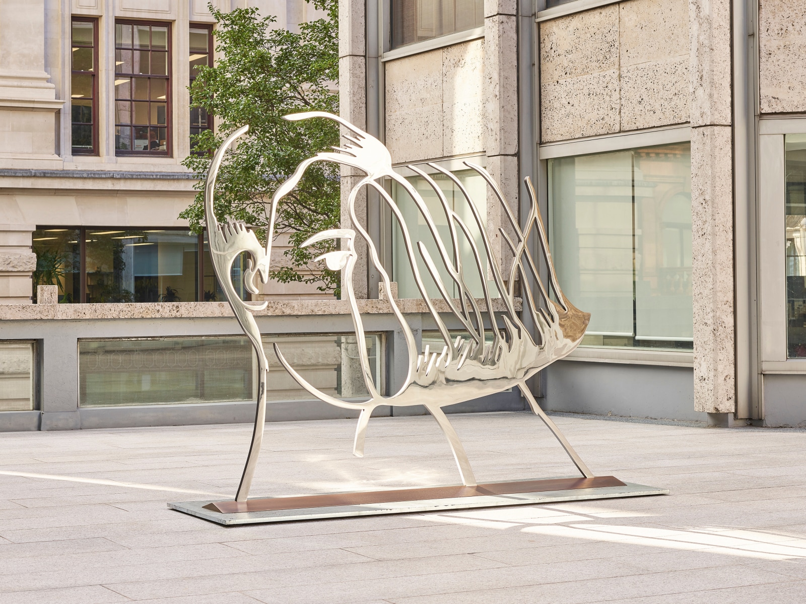 Alex Katz, Vivien and Vincent (Outline), 2019