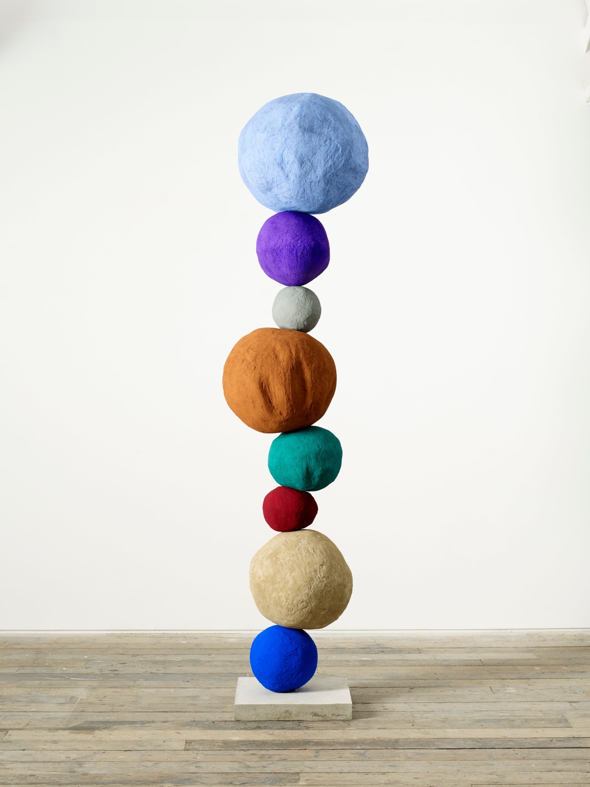Annie Morris, Stack 8, Cobalt Blue Pale, 2019