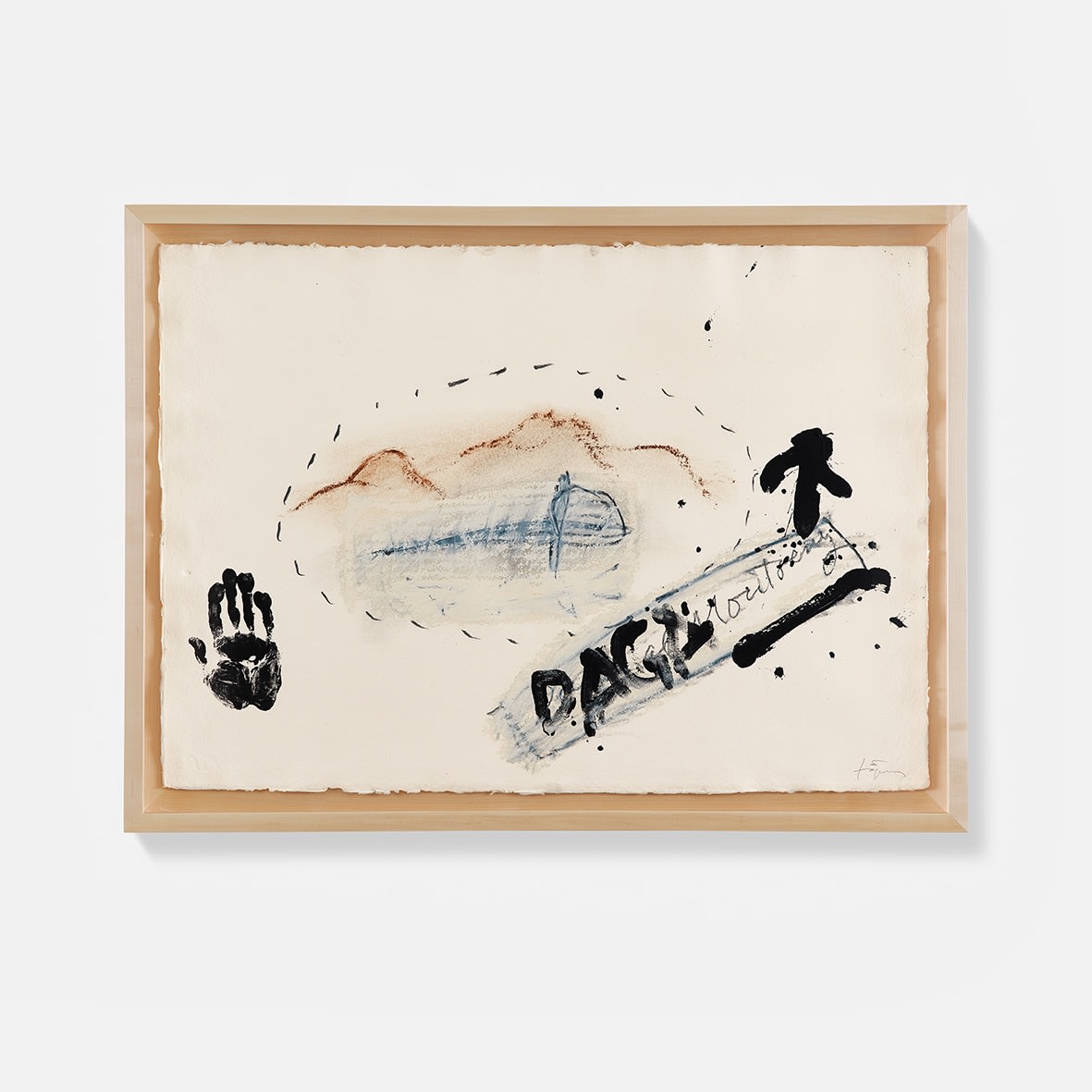 Antoni Tàpies, Mà i paisatge, 2000