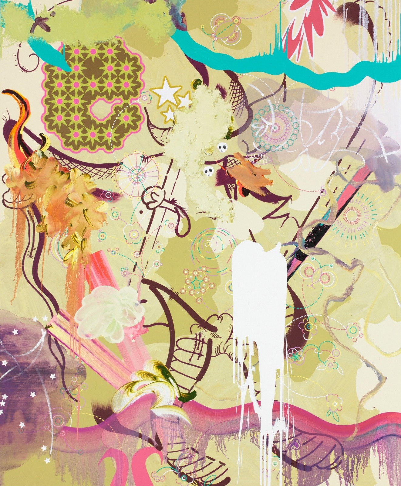 Fiona Rae, Press my buttons to give me food and love, 2006