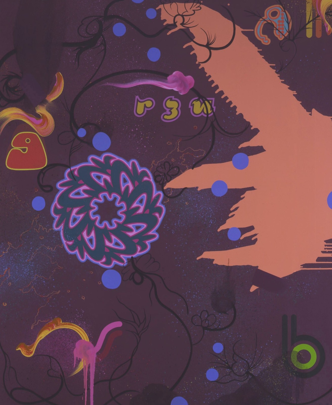 Fiona Rae, Storm, 2003