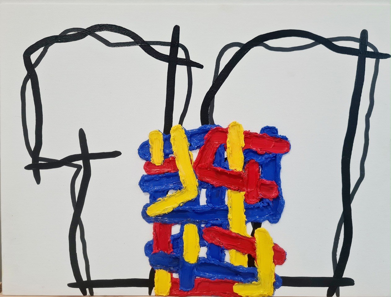 Jonathan Lasker, Perfect Crowding, 2024