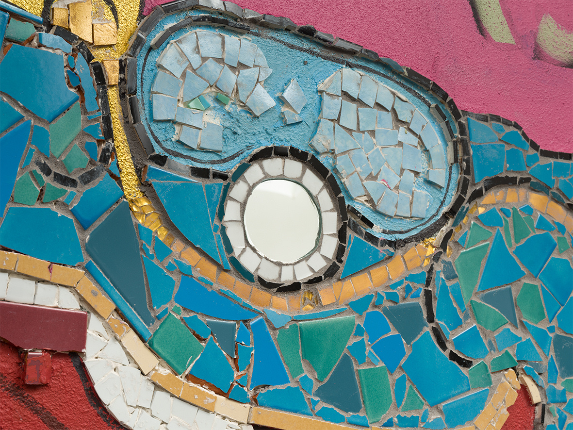 Patrick Martinez, Feathered Serpent Immersed in Flowers, 2024