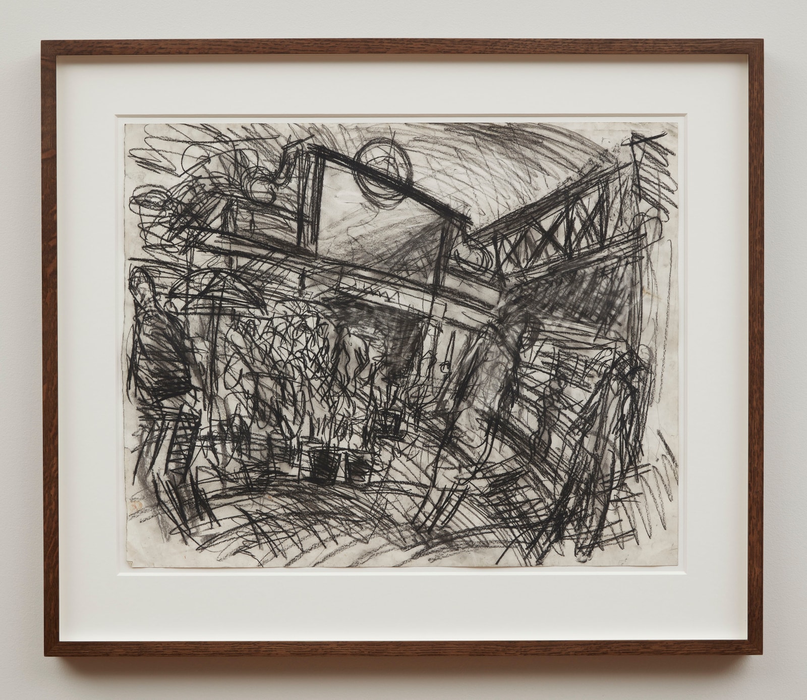 Leon Kossoff, The Flower Stall, Embankment Station, 1994