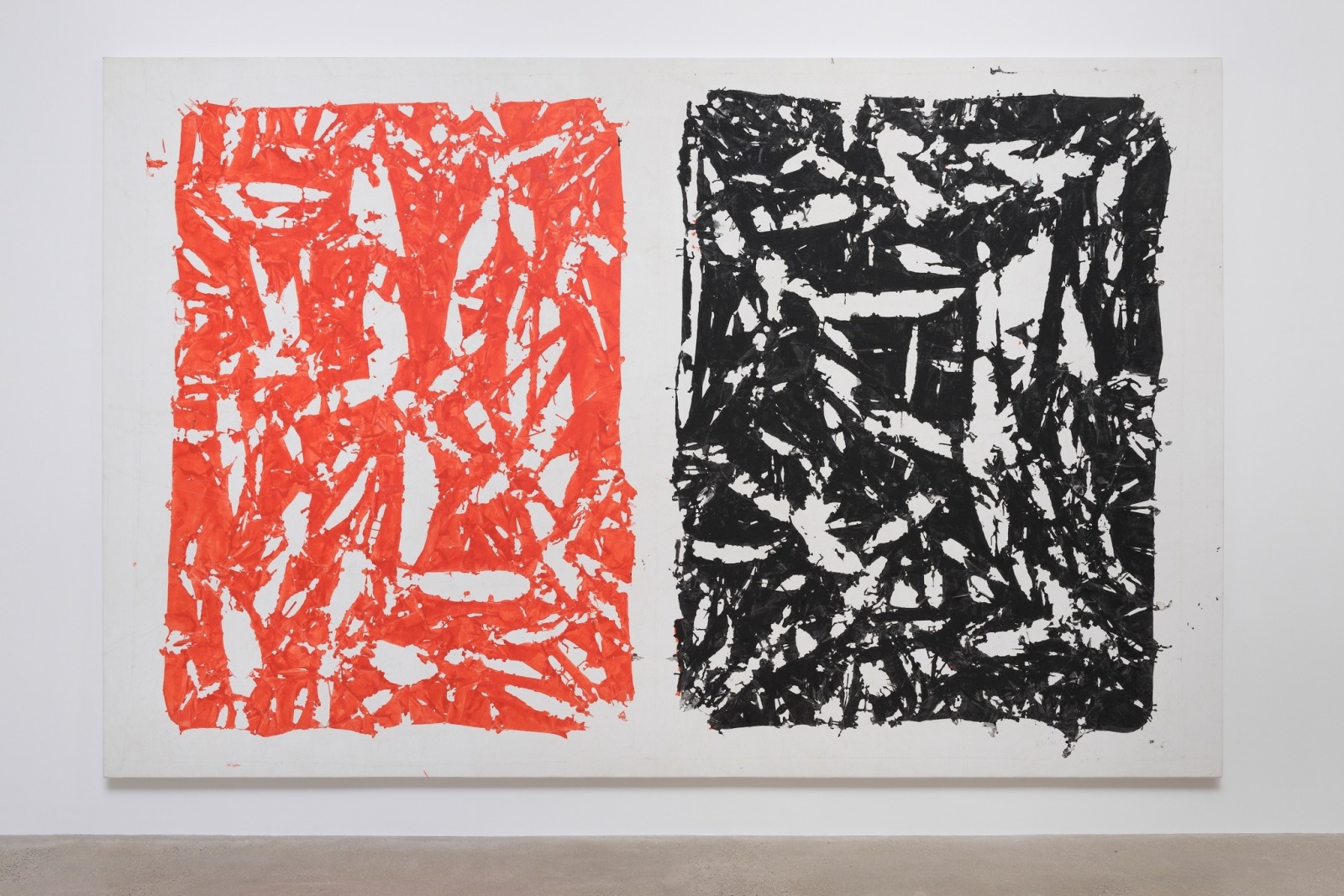 Simon Hantaï, Tabula (rouge/noir), 1981