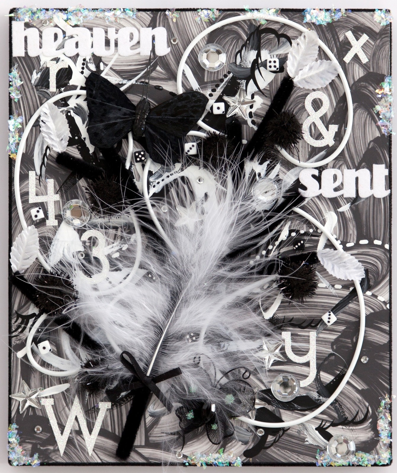 Fiona Rae, Untitled (small collage no.23), 2011