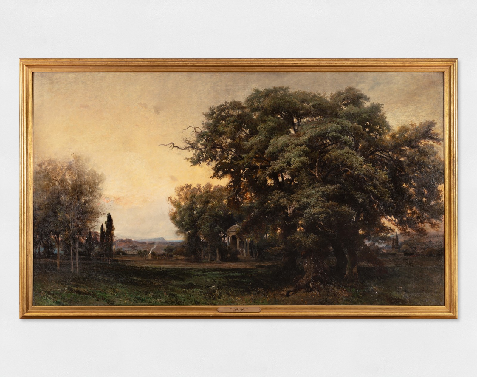 Painting of Villa Borghese in Rome