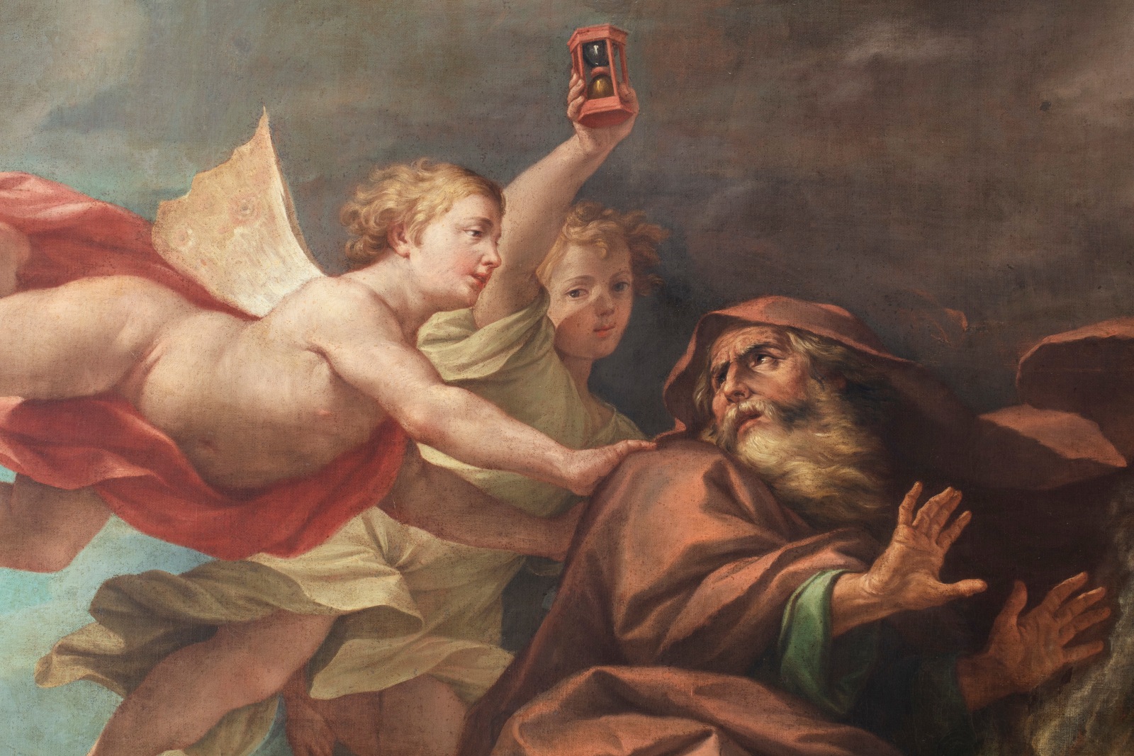 painting depicting the Zephyrs chasing away winter