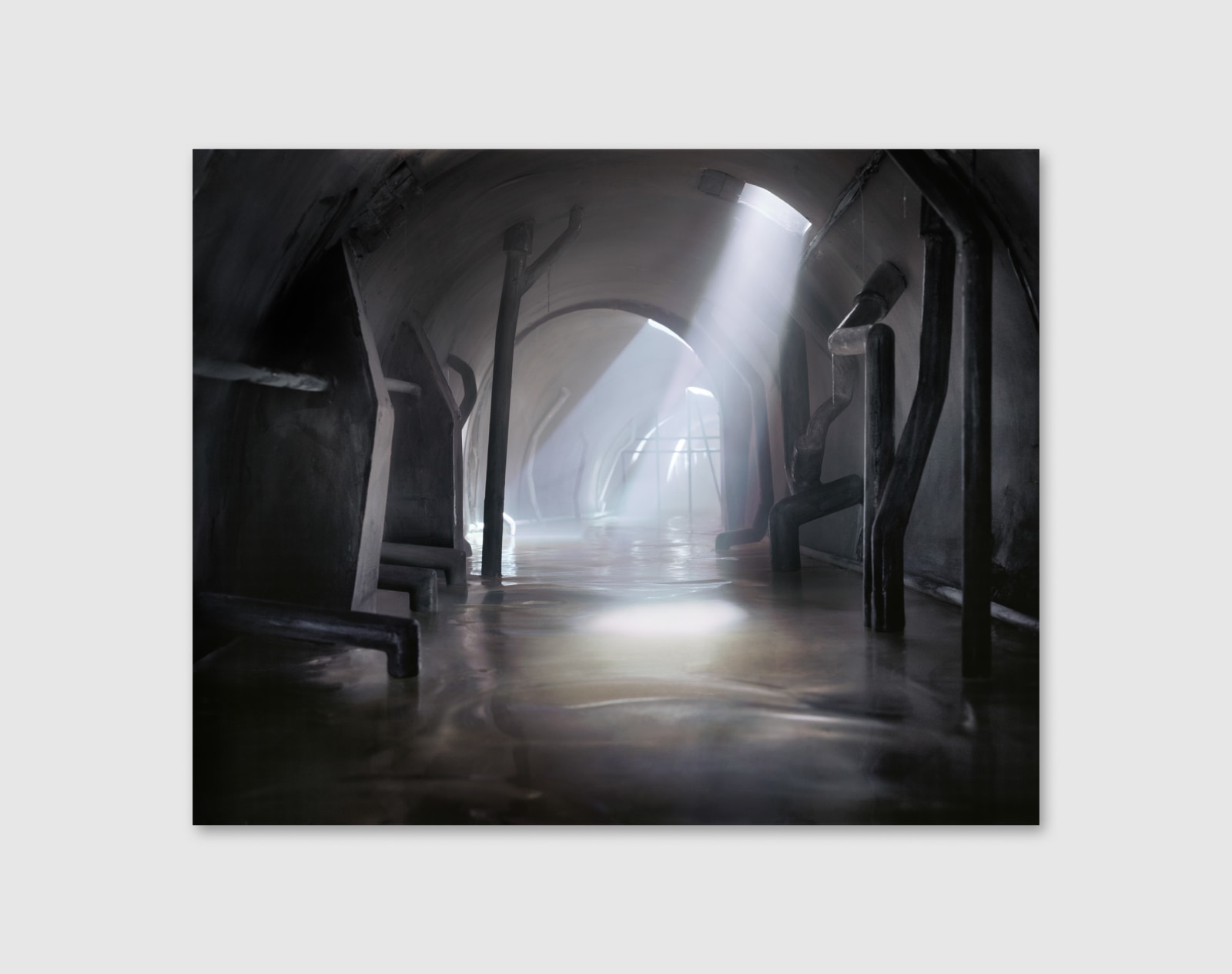 Digital chromogenic representing a tunnel.