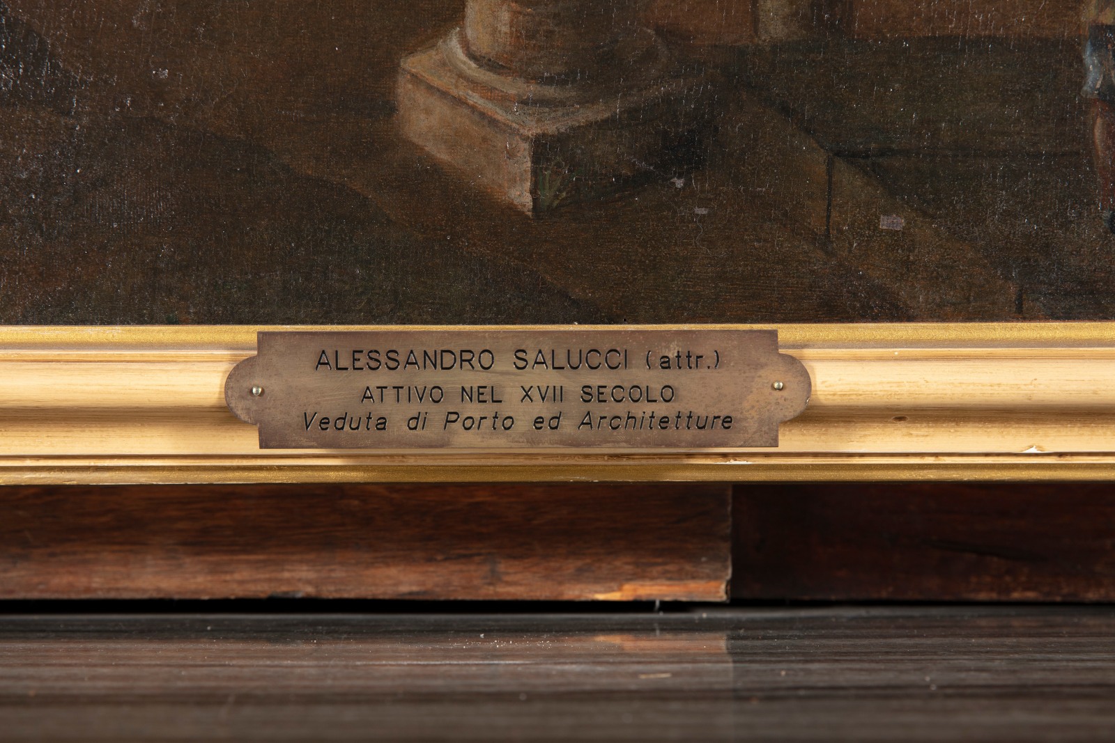 Alessandro Salucci, Veduta di porto e architetture