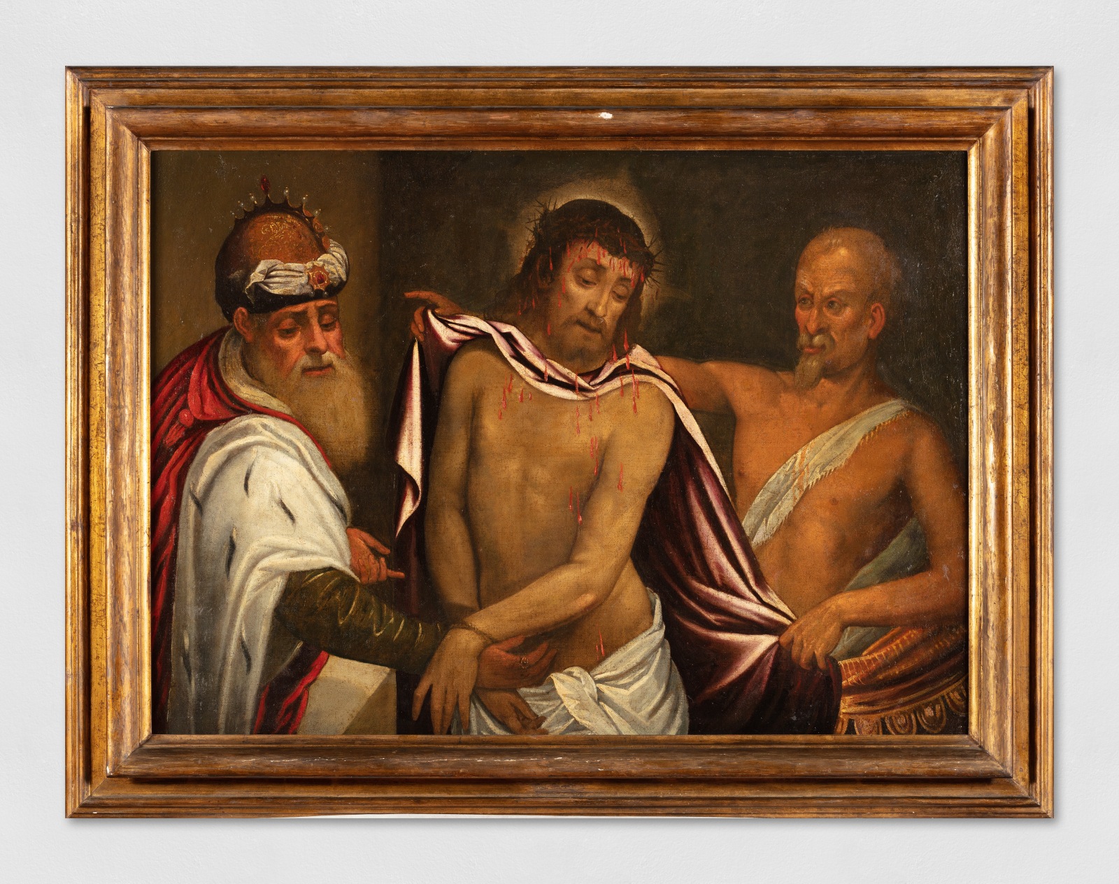 Painting of Jesus and two men