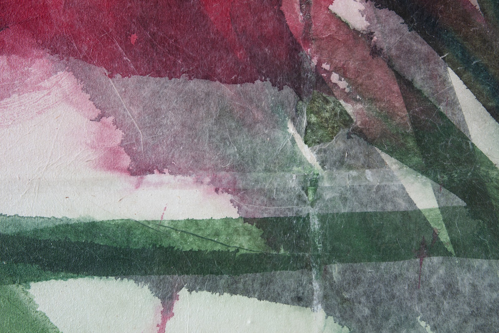 Abstract painting of a flower