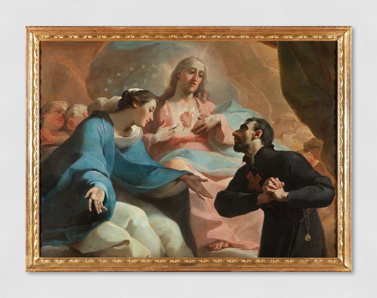 Painting depicting the vision of St. Camillus de Lellis