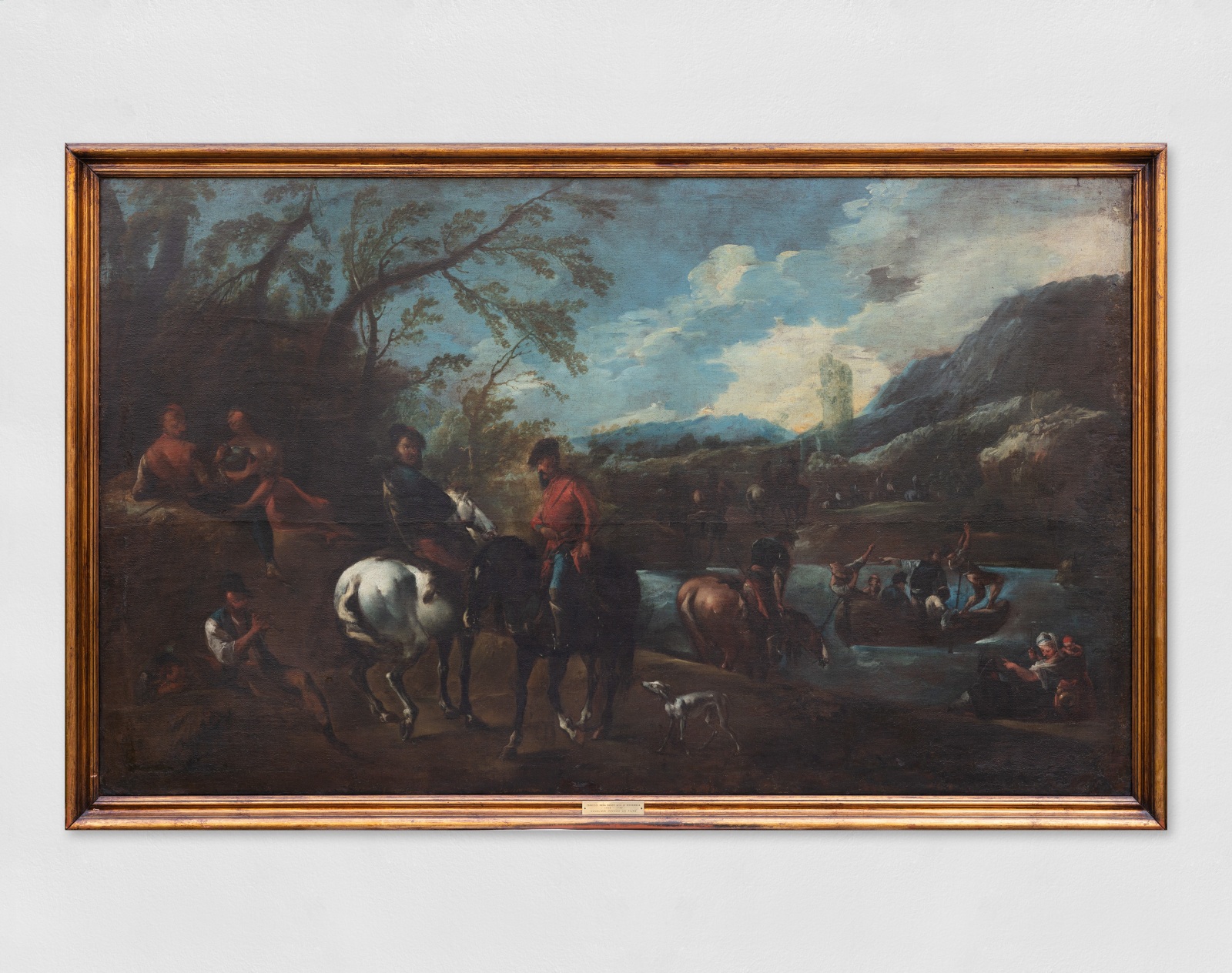 Francesco Maria Raineri, detto Lo Schivenoglia, Cavalieri presso un fiume