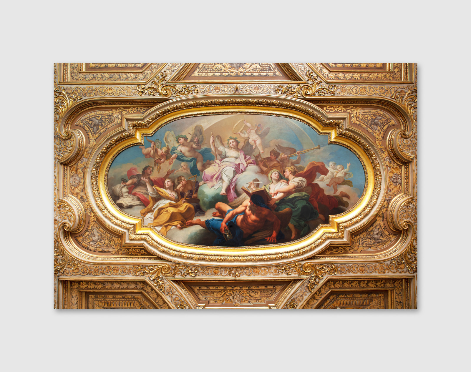 Ceiling painting representing Biblical Allegory