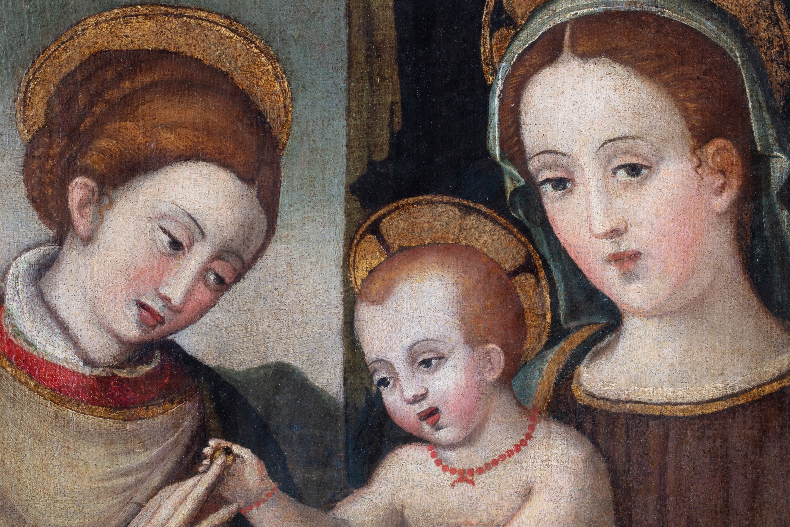 painting of the Madonna and Child, St Catherine and St Mary Magdalene