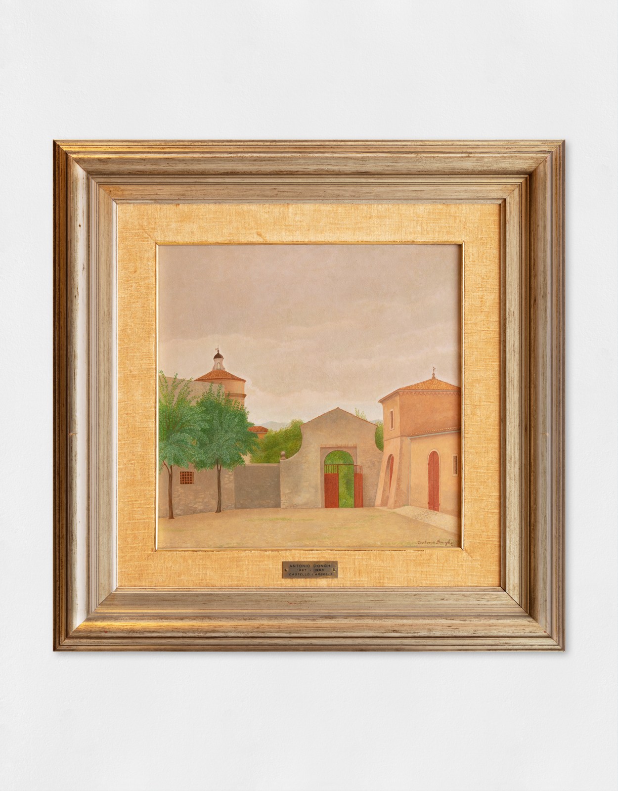 An oil painting of Castello Massimo in Arsoli.