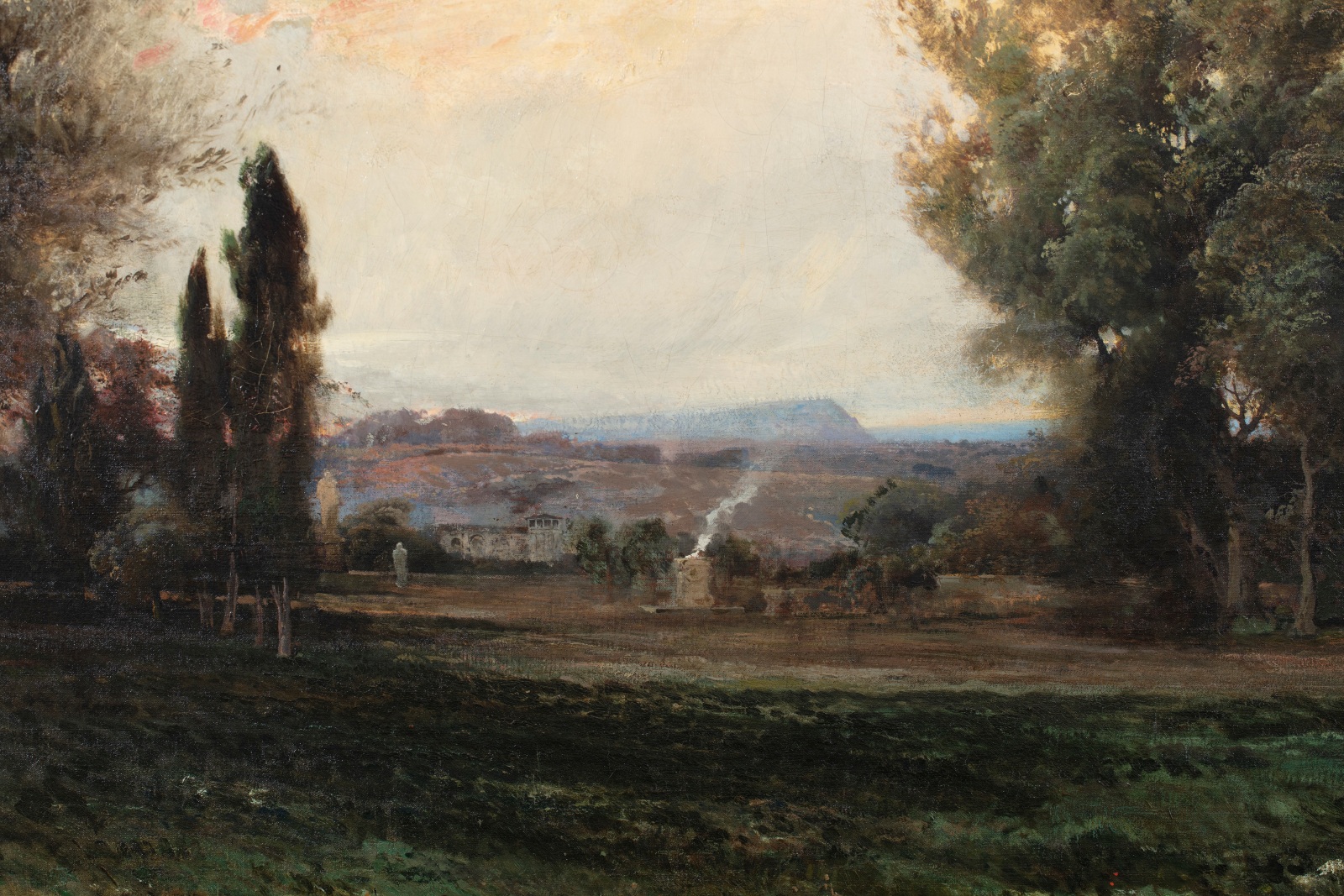 Painting of Villa Borghese in Rome