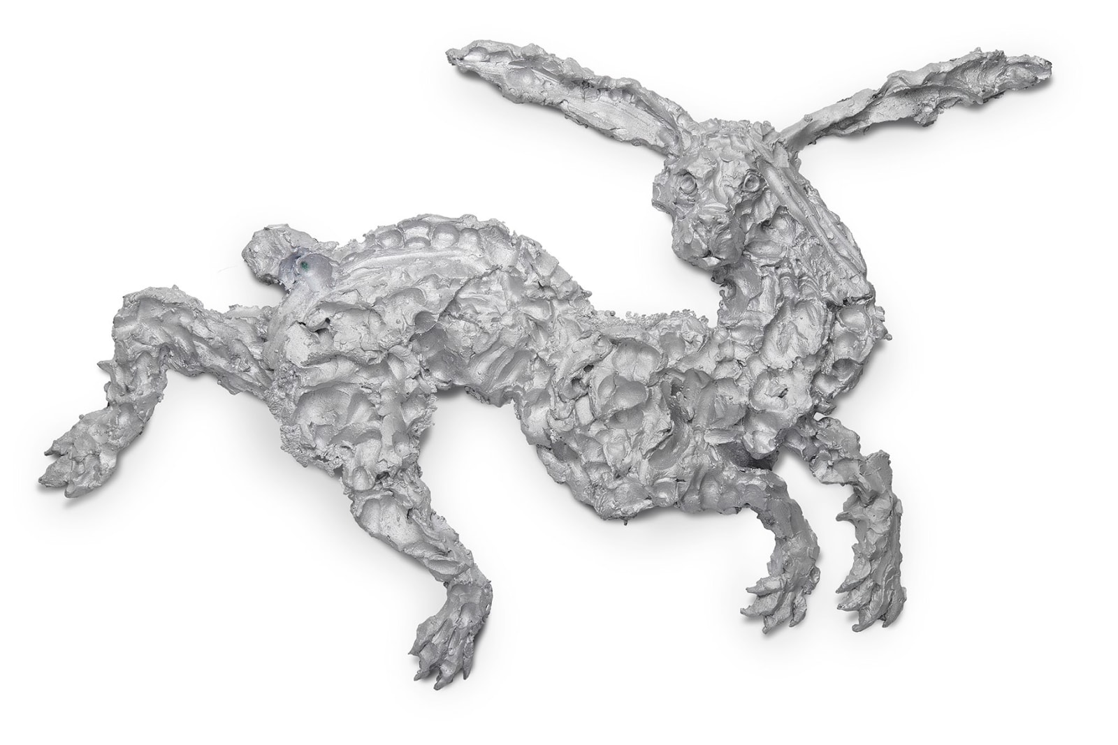 Detail of a bas-relief composed of three pieces depicting a hare.