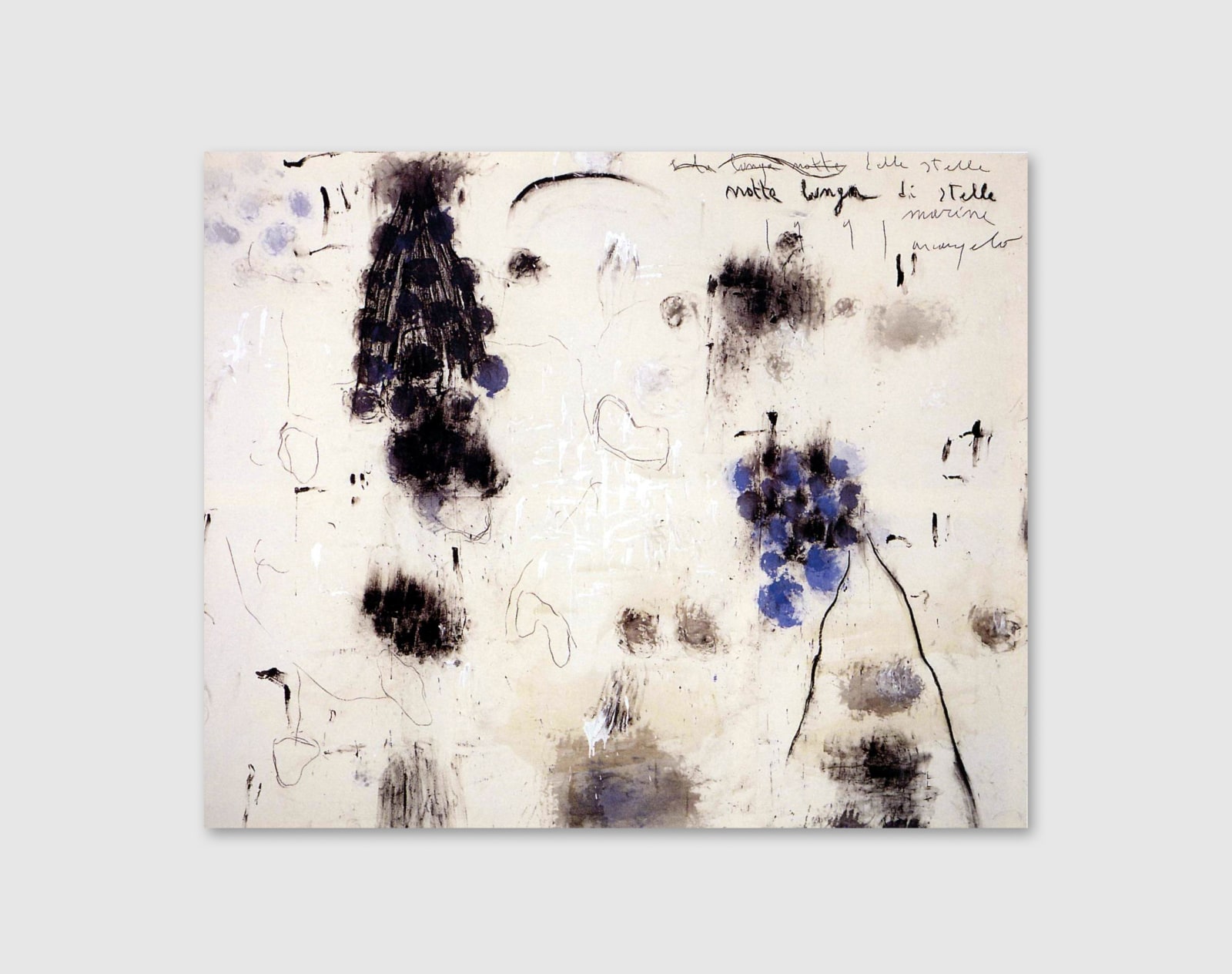 Abstract canvas depicting starfish