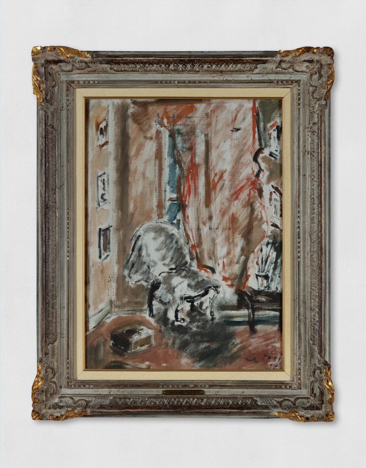 Painting representing an artist's studio