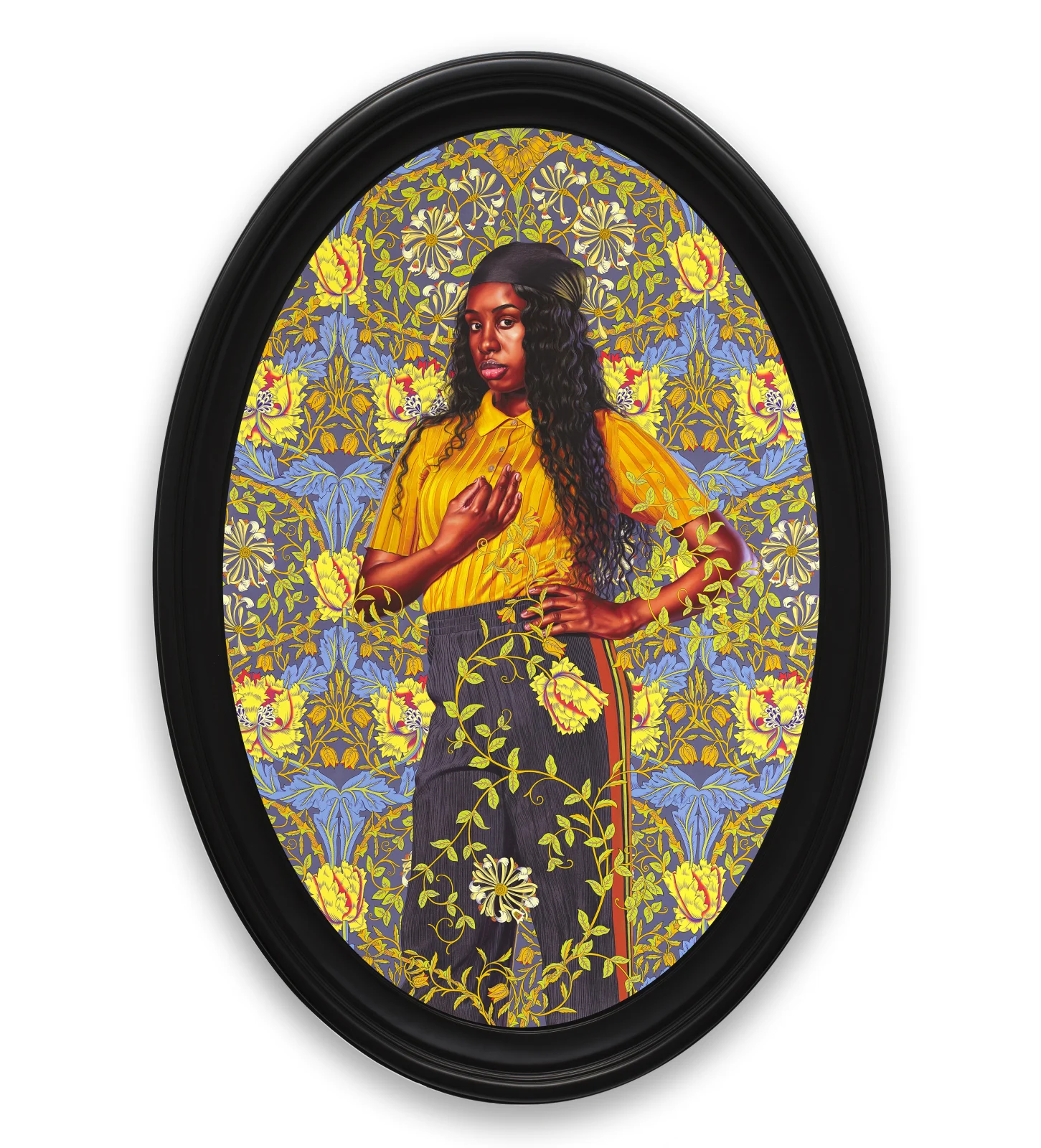 Kehinde Wiley Portrait of Savannah Essah, 2020