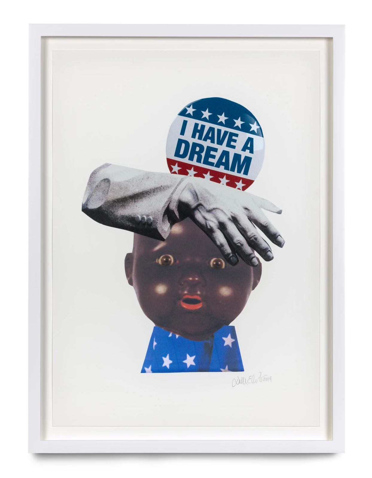 Deborah Roberts One history, two versions (Bullet Points), 2019