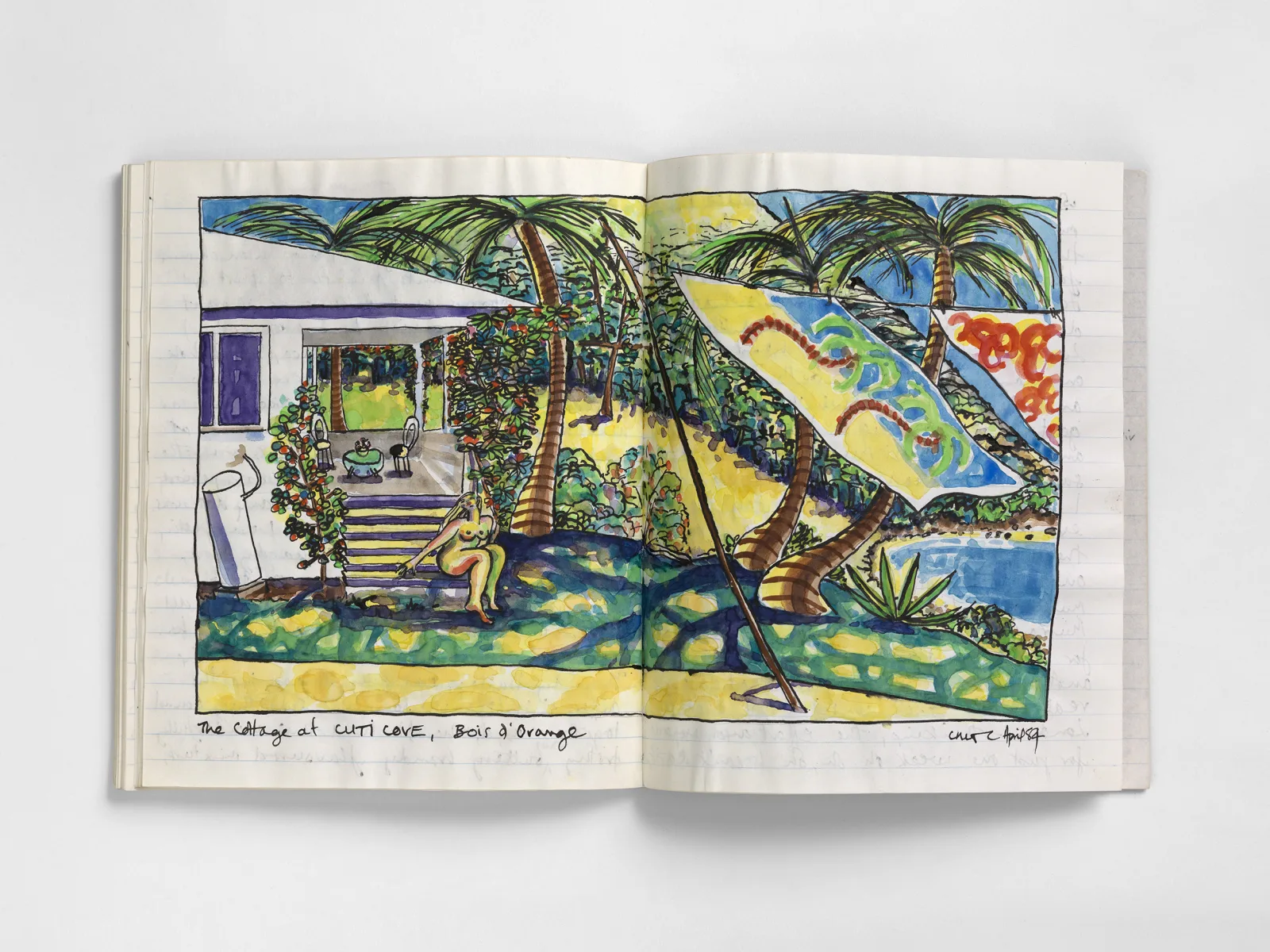 <p>Caroline Coon, St Lucia, 1984 - Personal Diary </p>