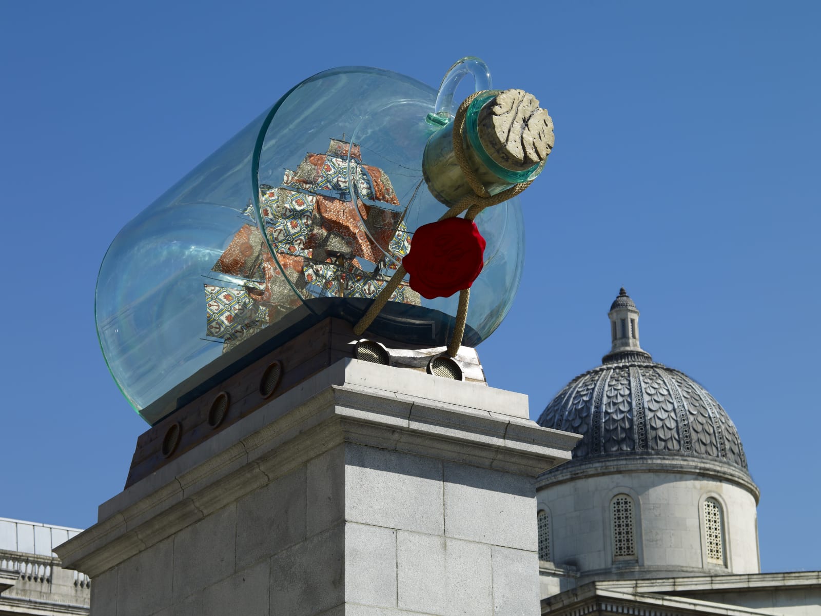<p>Installation view:<i> </i><i>Nelson’s Ship in a Bottle</i>, Fourth Plinth Commission, Trafalgar Square, London (2010-2012)</p>