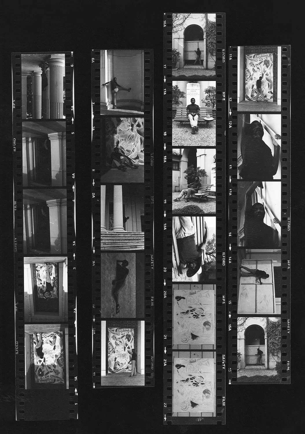 <p><span>Contact prints from Denzil Forrester’s time in Rome (1984).</span></p>