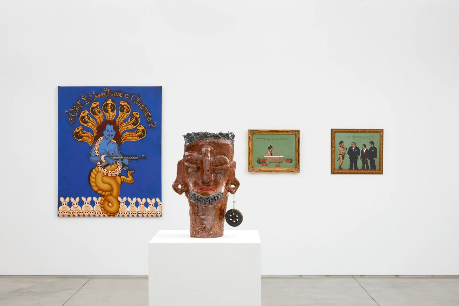 <p>Installation view: 'Did I Ever Have a Chance?', Group Exhibition, Marc Selwyn Fine Art in collaboration with Gordon Robichaux, Los Angeles, CA (2020). <span>Photo by Paul Salveson.</span></p>