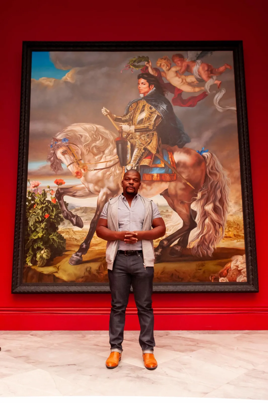 <p>Installation view: 'Michael Jackson: On The Wall', National Portrait Gallery, London (2018).</p>