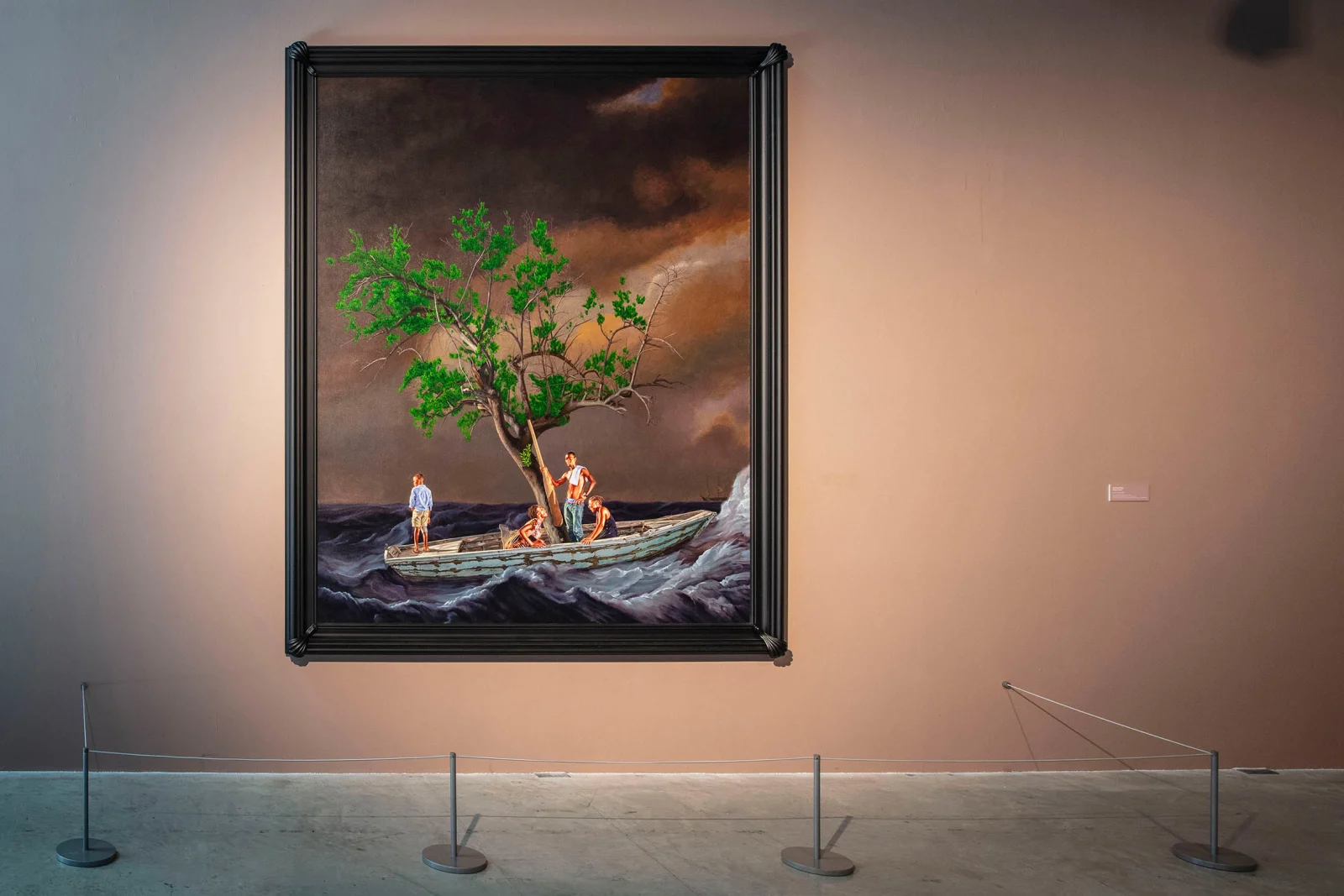 <p>Kehinde Wiley, 'Ship of Fools', 2017, Collection of the National Maritime Museum, London, on view in 'Kehinde Wiley: Ship of Fools', The Levinsky Gallery, The Box, Plymouth (2020). </p>