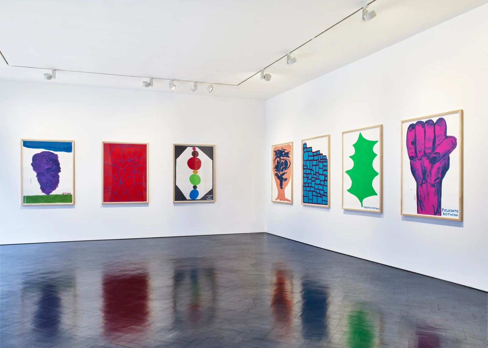 <p>Installation view: 'Drawings and Paintings', Stephen Friedman Gallery, London (2016).</p>